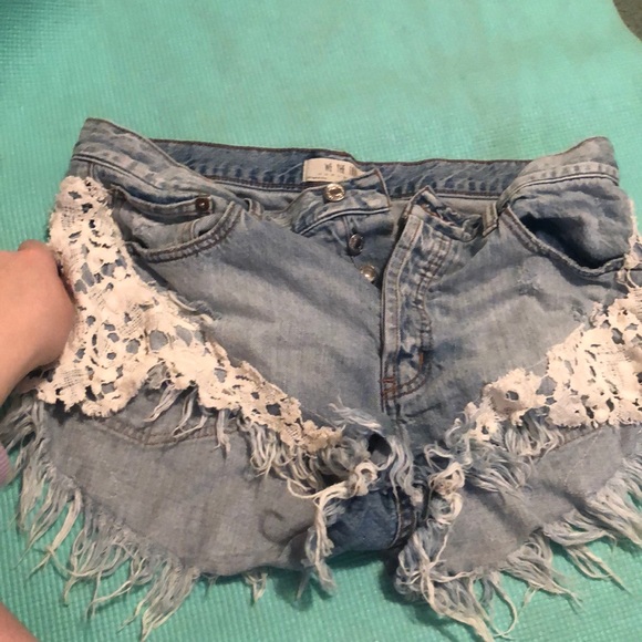 Free People Pants - Free people denim shorts